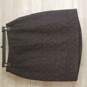 Cynthia Rowley Black Silk Wool Skirt  Size 10